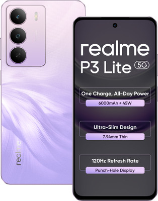 realme P3 Lite 5G Charger in the Box (Purple Blossom, 128 GB)(4 GB RAM)
