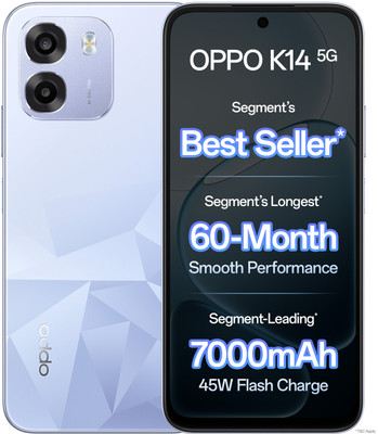 OPPO K14 5G (Icy Blue, 128 GB)(6 GB RAM)