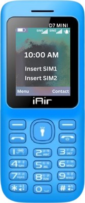 IAIR Keypad Mobile Phone with 2800 mAH Powerful Battery|Dual Sim|1.8 Inch Display(Sky Blue)