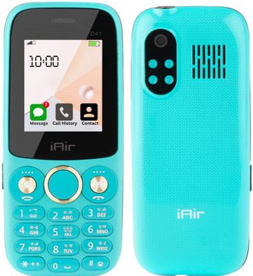 IAIR D41 Pro l Vibration Mode l BT Calling l 2800 mAH Battery l Big 1.8 InchDisplay l(Mirror Green)