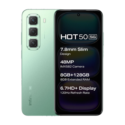 Infinix Hot 50 5G (Sage Green, 128 GB)(8 GB RAM)