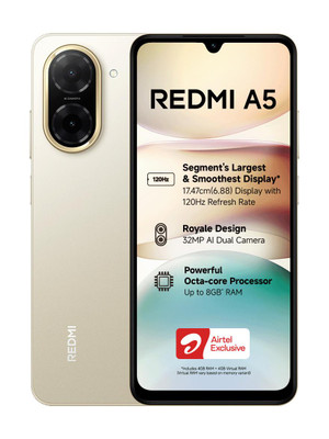 REDMI A5  - Locked with Airtel Prepaid (Jaisalmer Gold, 64 GB)(3 GB RAM)
