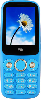 IAIR Keypad Mobile Phone with Wired Earphone|2800 mAH Battery|Dual Sim|2 Inch Display(Curious Blue)