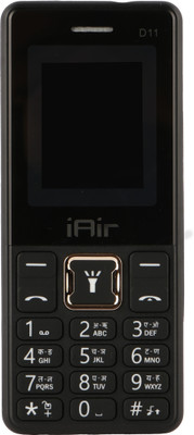 IAIR D11 Dual Sim Keypad Phone | 1000 mAH Battery & Big 1.77 Inch Display(Black Gold)