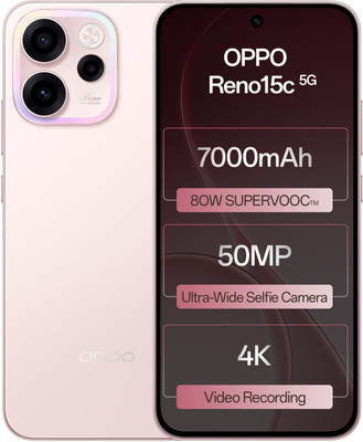 OPPO Reno15c 5G (Afterglow Pink, 256 GB)(8 GB RAM)