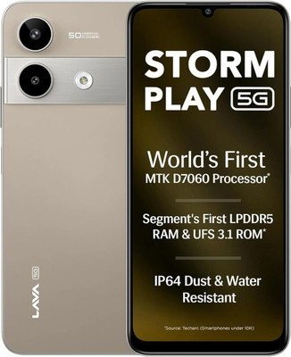 LAVA Storm Play 5G (Dune Titanium, 128 GB)(6 GB RAM)