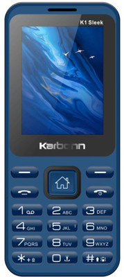 KARBONN K1Sleek Dual Sim keypad Mobile 2.4inch LCD 1200mAh Battery Expandable up to 32GB(Dark Blue)