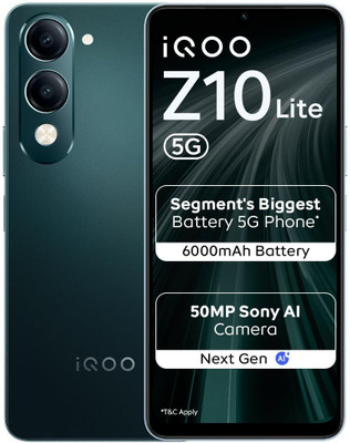 IQOO Z10 Lite 5G (Cyber Green, 64 GB)(4 GB RAM)