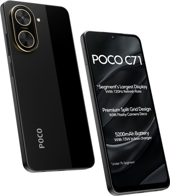 POCO C71 (Power Black, 128 GB)(6 GB RAM)