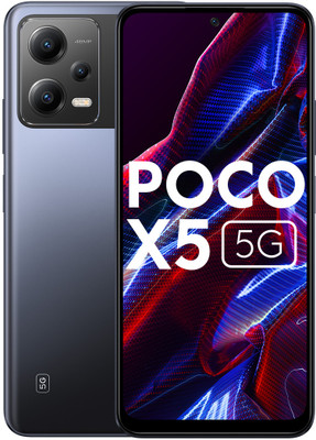 POCO X5 5G (Jaguar Black, 128 GB)  (6 GB RAM) For Rs. 12599 @ 40 %