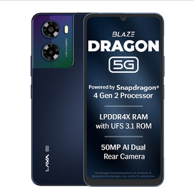 LAVA Blaze Dragon 5G (Midnight Mist, 128 GB)(6 GB RAM)