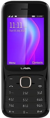 LAVA Gem Power Dual Sim Keypad Phone|2575 mAh Battery| Expandable Upto 32 MB(Black, Gold)