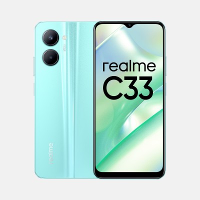 realme C33 (Aqua Blue, 64 GB)  (4 GB RAM)