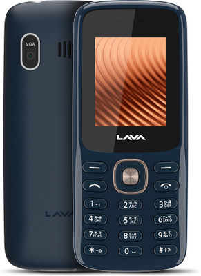 LAVA A1 Copper Keypad Phone|1000 mAh Battery|1.77inch Display|32GB Expandable Memory(Blue Silver)