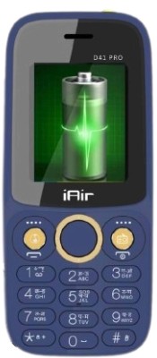 IAIR D41 PRO Dual Sim Keypad Phone | 2800 mAH Battery & Big 1.8 Inch Display(Dark Blue)