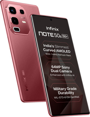 Infinix Note 50s 5G+ (Burgundy Red, 128 GB)(8 GB RAM)