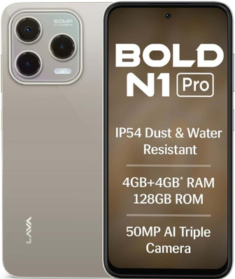LAVA Bold N1 Pro (Titanium Gold, 128 GB)(4 GB RAM)