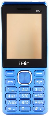 IAIR S50 Dual Sim Keypad Phone | 2800 mAH Battery & Big 2.4 Inch Display(Mirror Blue)