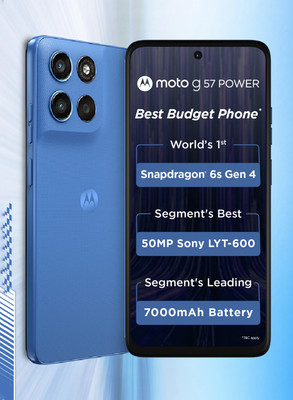 price history - MOTOROLA g57 power 5G (Pantone Regatta, 128 GB) (8 GB RAM)
