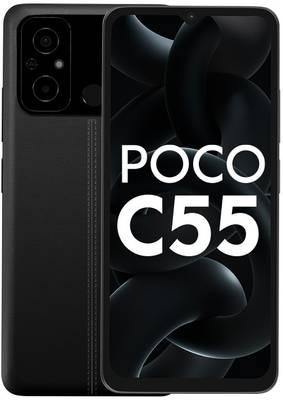 POCO C55 (Power Black, 128 GB)