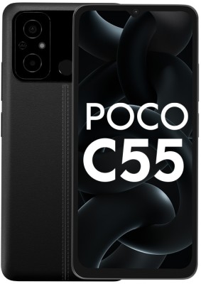 POCO C55 (Power Black, 128 GB)(6 GB RAM)
