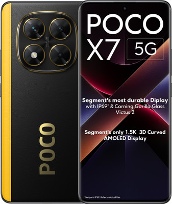 POCO X7 5G (Yellow, 128 GB)  (8 GB RAM) For Rs. 17999 @ 28 %