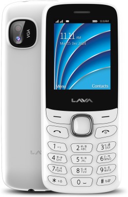 LAVA A1 Vibe (2025) Dual SIM | 2' Inch Big Display | Long-Lasting AI Battery(White)