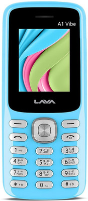 LAVA A1 Vibe DS Keypad Phone|1000 mAh Battery|0.3MP Rear Camera|Expandable Upto 32 GB(Candy Blue)