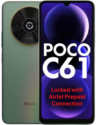 POCO C61  - Locked with Airtel Prepaid (Mystical Green, 64 GB)(4 GB RAM)