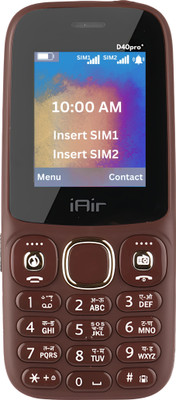 IAIR D-40 Pro+ Dual Sim Keypad Phone | 1.8 Inch Big Display and Great Battery(Blat Maroon)
