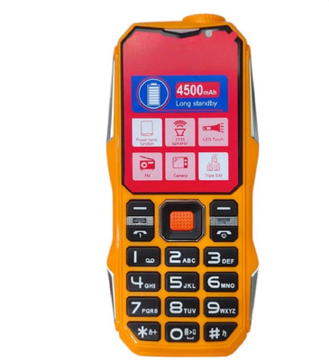 leysky kechaoda K-112 Tripple Sim Phone(Orange-Black)