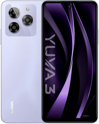 LAVA Yuva 3 with Dual Sim|5000 mAh Battery|13MP Rear Camera |Expandable Upto 512 GB (Cosmic Lavender, 64 GB)(4 GB RAM)