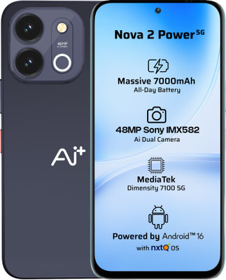 Ai+ Nova 2 Power 5G (Midnight Black, 128 GB)(8 GB RAM)