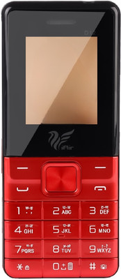 IAIR D12 Dual Sim Keypad Phone | 2800 mAH Battery & Big 1.88 Inch Display(Red)