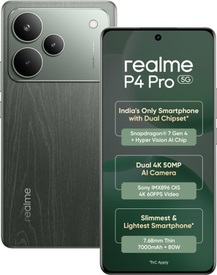 realme P4 Pro 5G (Dark Oak Wood, 256 GB)(8 GB RAM)