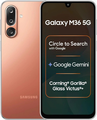 Samsung M36 5G (Orange Haze / Orange, 128 GB)(6 GB RAM)
