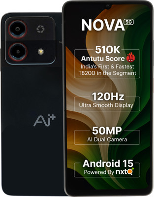 Ai+ Nova 5G (Black, 128 GB)(8 GB RAM)