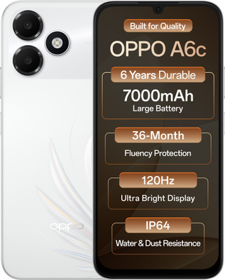OPPO A6c (Feather White, 128 GB)(4 GB RAM) product image