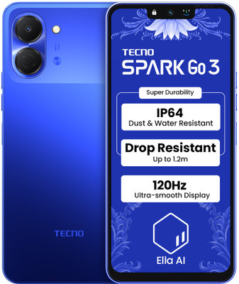 Tecno Spark Go 3 (Galaxy Blue, 64 GB)(4 GB RAM)