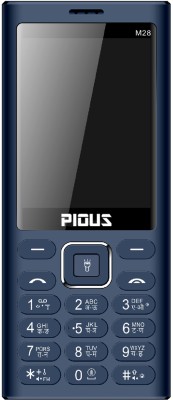 Pious M28 Dual Sim Mobile Phone with 3000 mAh Big Battery & Wireless FM Radio(Blue)