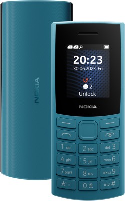 Nokia 106 4G Keypad Mobile, Long-Lasting Battery, MicroSD Card Slot(Ocean Blue)