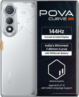 Tecno Pova Curve 5G (Magic Silver, 128 GB)(6 GB RAM)