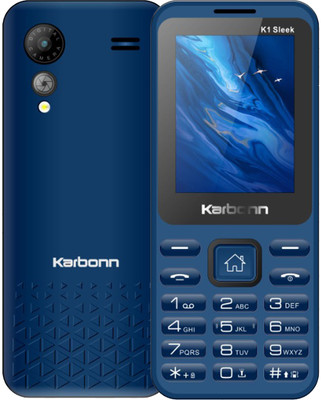 KARBONN K1Sleek Dual Sim keypad Mobile 2.4inch LCD 1200mAh Battery Expandable up to 32GB(Dark Blue)