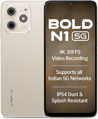 LAVA Bold N1 5G (Champagne Gold, 128 GB)(4 GB RAM)