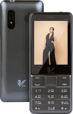 IAIR Y50 Dual Sim Keypad Phone | 2800 mAH Battery & Big 2.8 Inch Display(Grey)