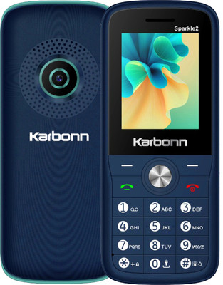 KARBONN Sparkle2 Dual SIM Keypad Mobile 2''LCD,Camera,1000mAh Battery Expandable,32GB(Dark Blue, Light Blue)