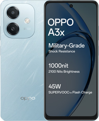 OPPO A3x (Ocean Blue, 128 GB)(4 GB RAM)
