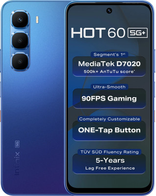 Infinix Hot 60 5G+ (Shadow Blue, 128 GB)(6 GB RAM)