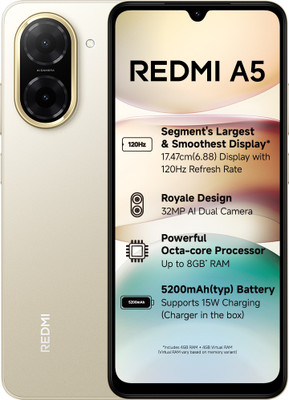 REDMI A5 (Jaisalmer Gold, 64 GB)(3 GB RAM)