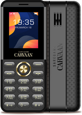 SAREGAMA Carvaan1 Mobile Hindi Don M12 with 1000 Pre-Loaded Songs(Black)
